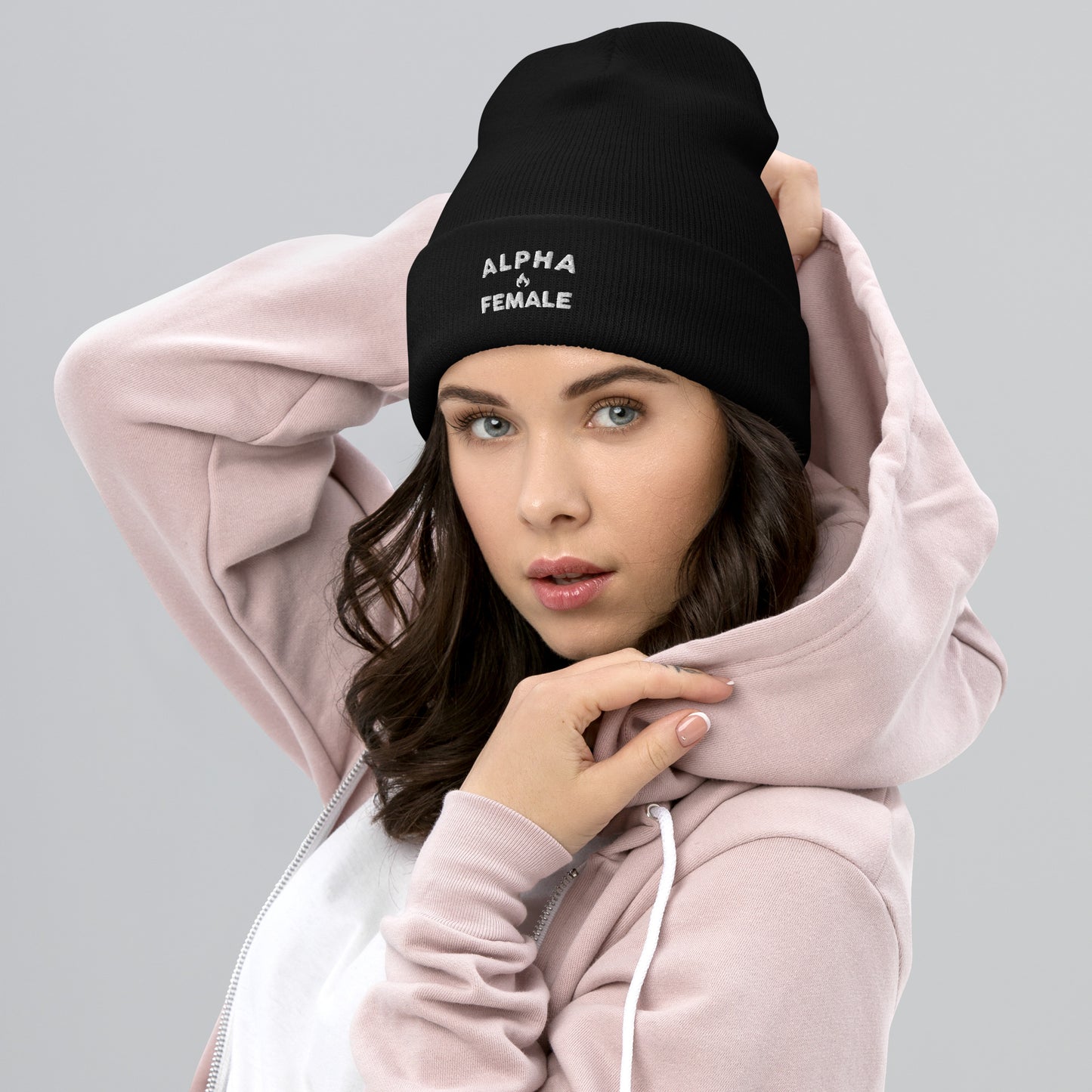 Alpha Female Black Beanie