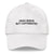 Karmavore Dead Inside But Caffeinated Dad Hat White