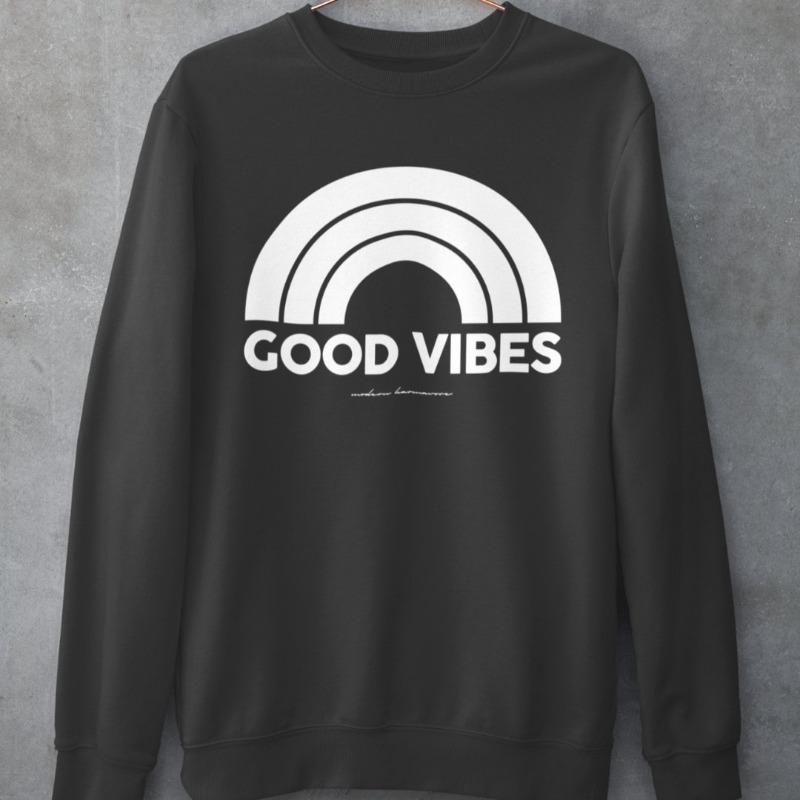 Good Vibes Black Sweatshirt