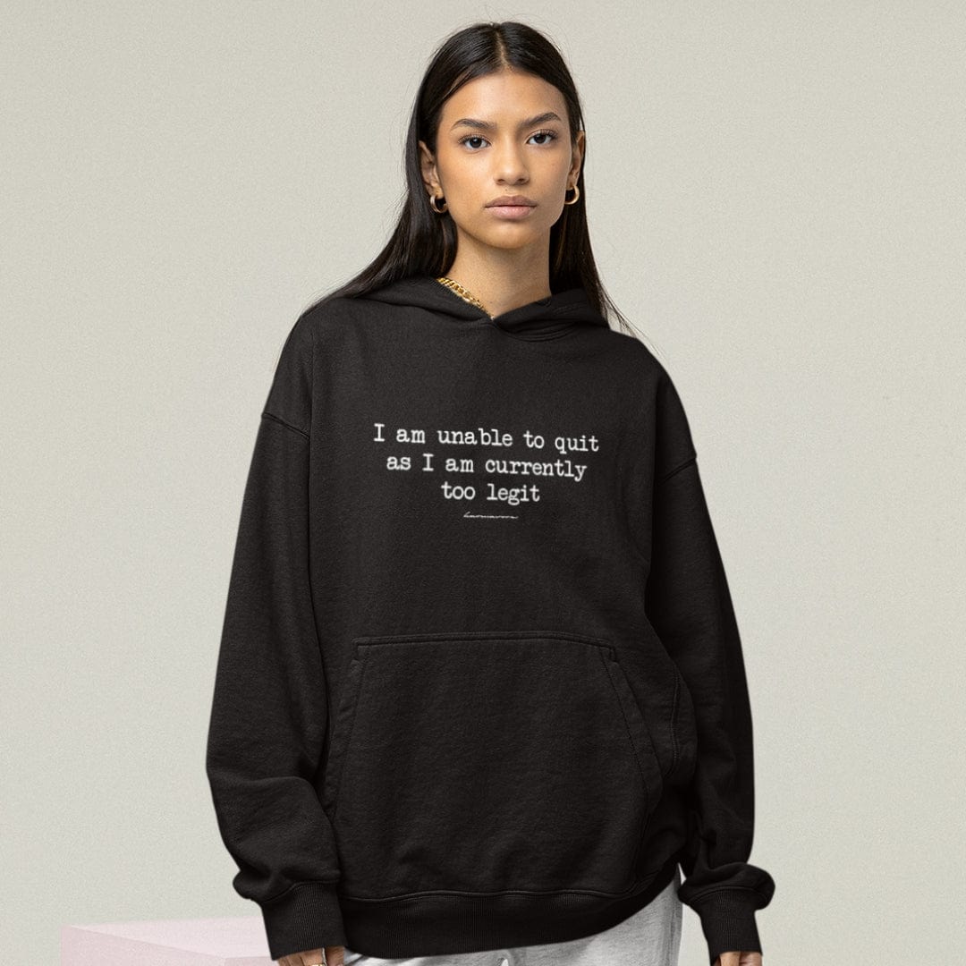 Karmavore I Am Unable To Quit Ultra Hoodie Black / S