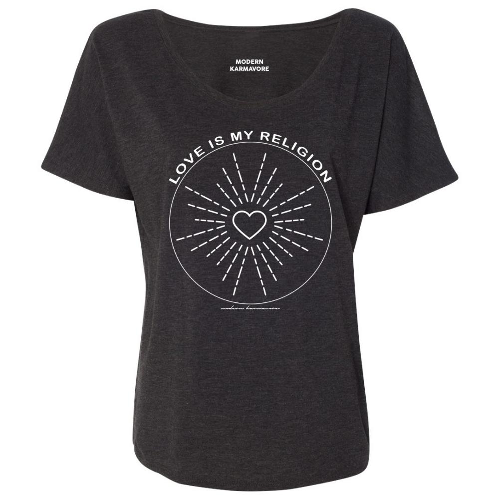 Love Is My Religion Black T-Shirt