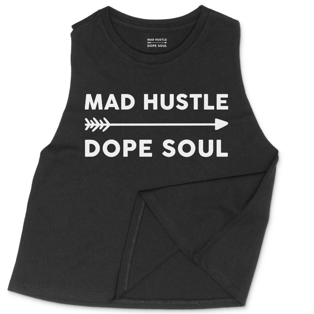 Mad Hustle Dope Soul Black Crop Tank Top