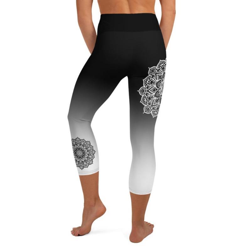 Mandala Ombre High Waist Capris