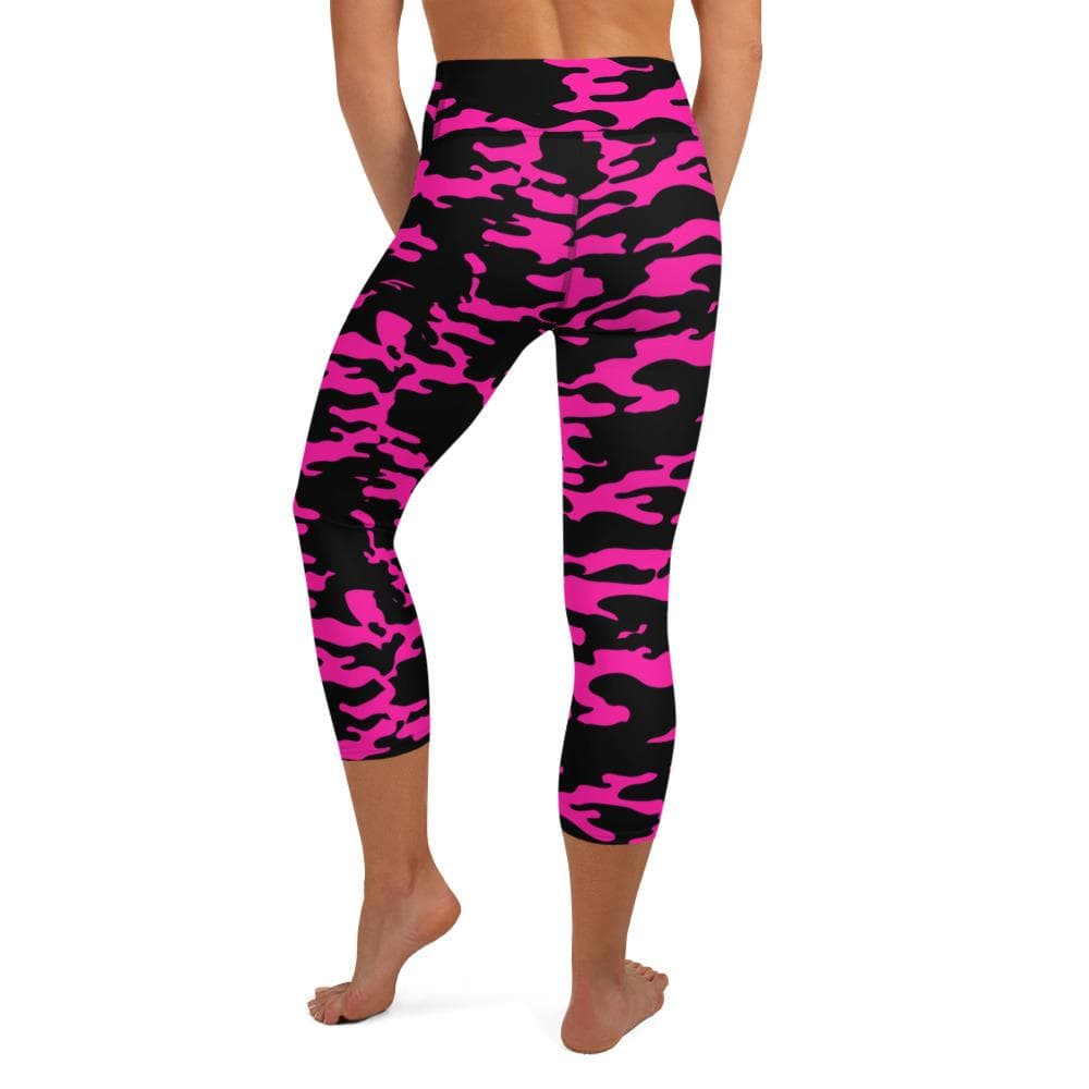 Karmavore Pink Camo High Waist Capris