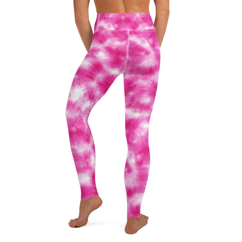 Karmavore Pink Tie Dye High Waist Leggings