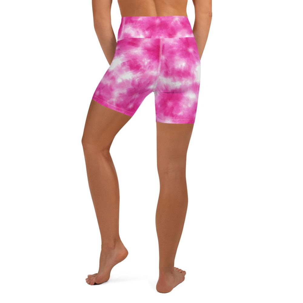 Karmavore Pink Tie Dye High Waist Shorts