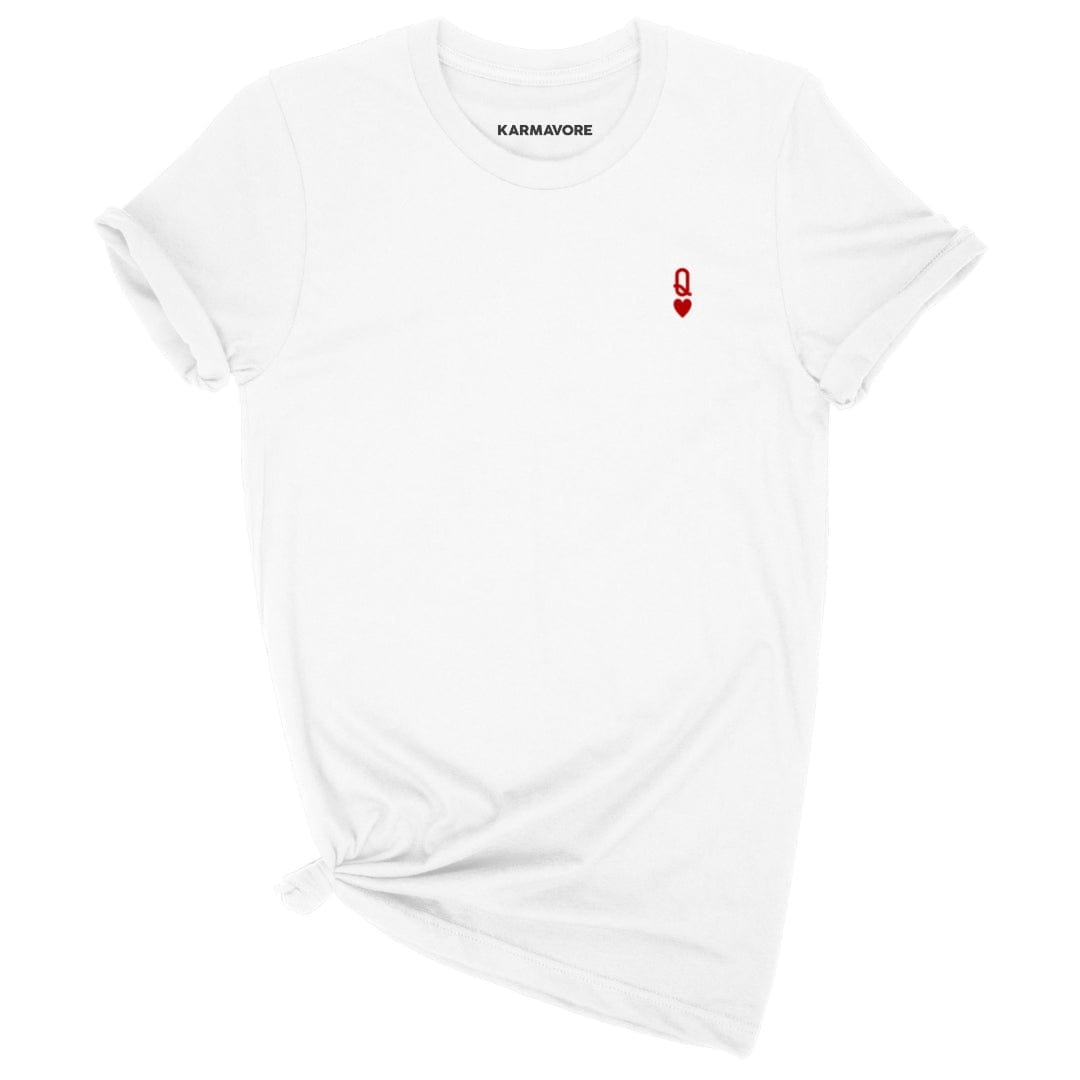 Karmavore Queen Embroidered Premium Tee