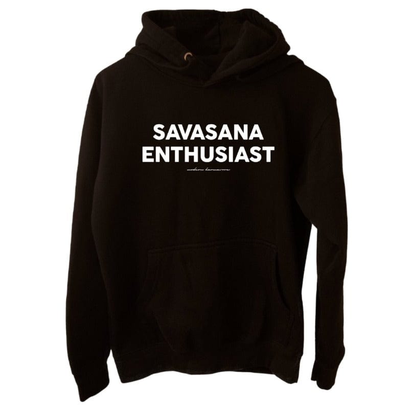 Savasana Enthusiast Black Hoodie
