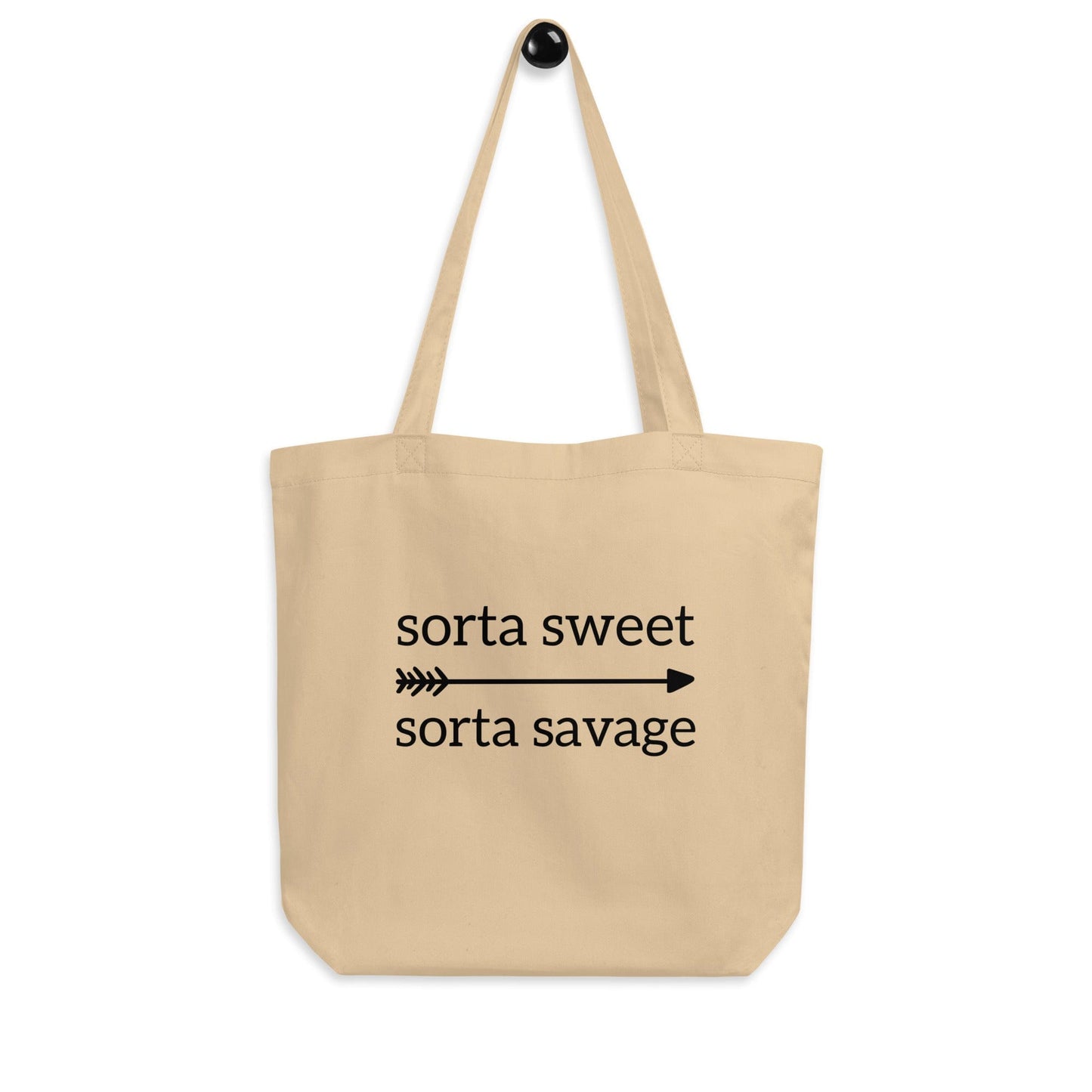Karmavore Sorta Sweet Sorta Savage Eco Tote Bag Natural