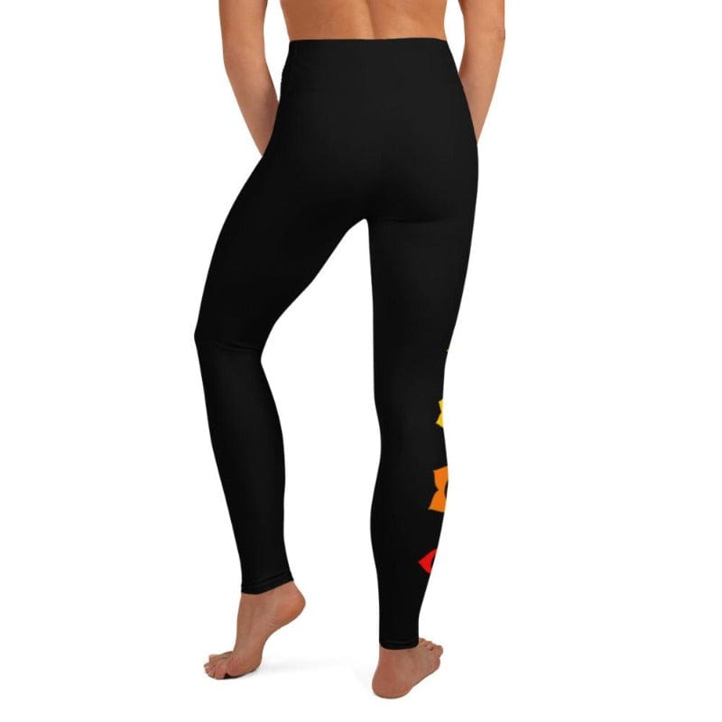 7 Chakras Black High Waist Leggings