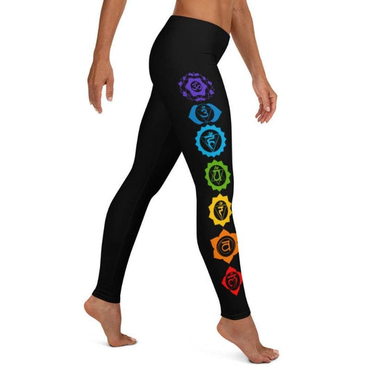 7 Chakras Black Leggings
