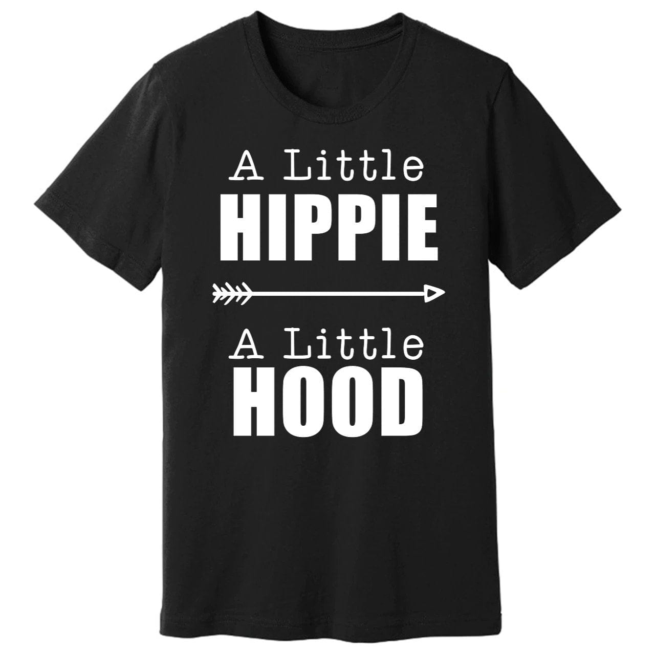 Karmavore A Little Hippie A Little Hood Premium Tee Black / XS
