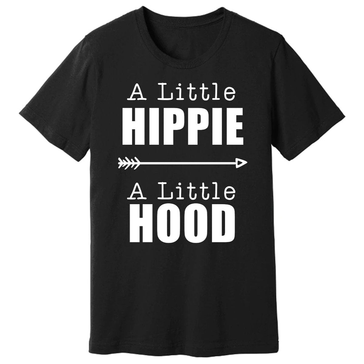 Karmavore A Little Hippie A Little Hood Premium Tee Black / XS