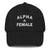 Alpha Female Black Cap, Dad Hat