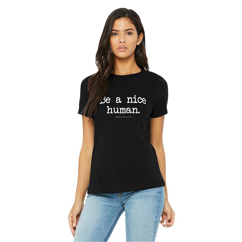 Karmavore Be A Nice Human Triblend Tee