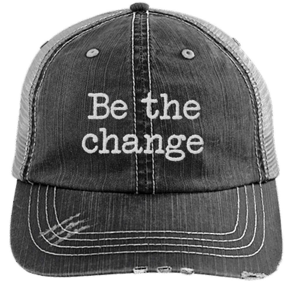 Be The Change Grey Trucker Hat