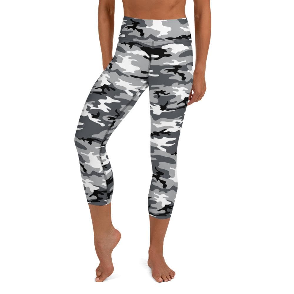 Karmavore Black & White Camo High Waist Capris XS