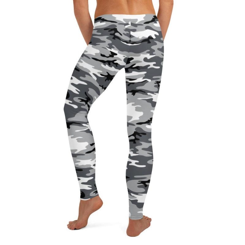 Black, White, and Grey Camo Leggings