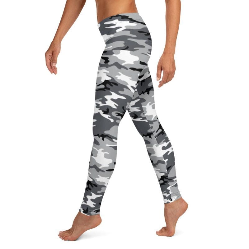 Black, White, and Grey Camo Leggings