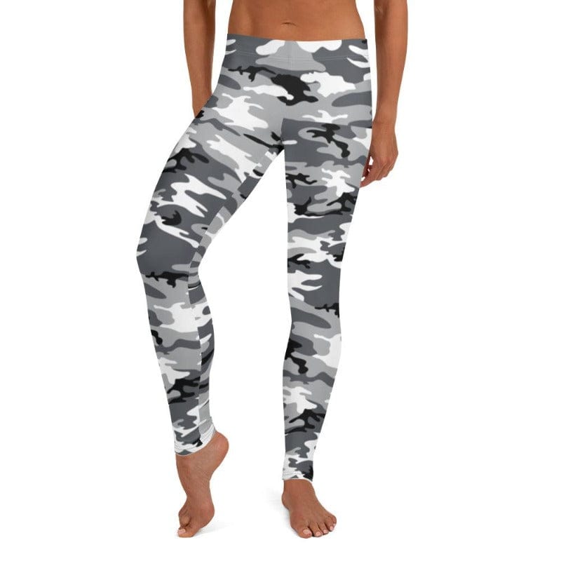 Black, White, and Grey Camo Leggings