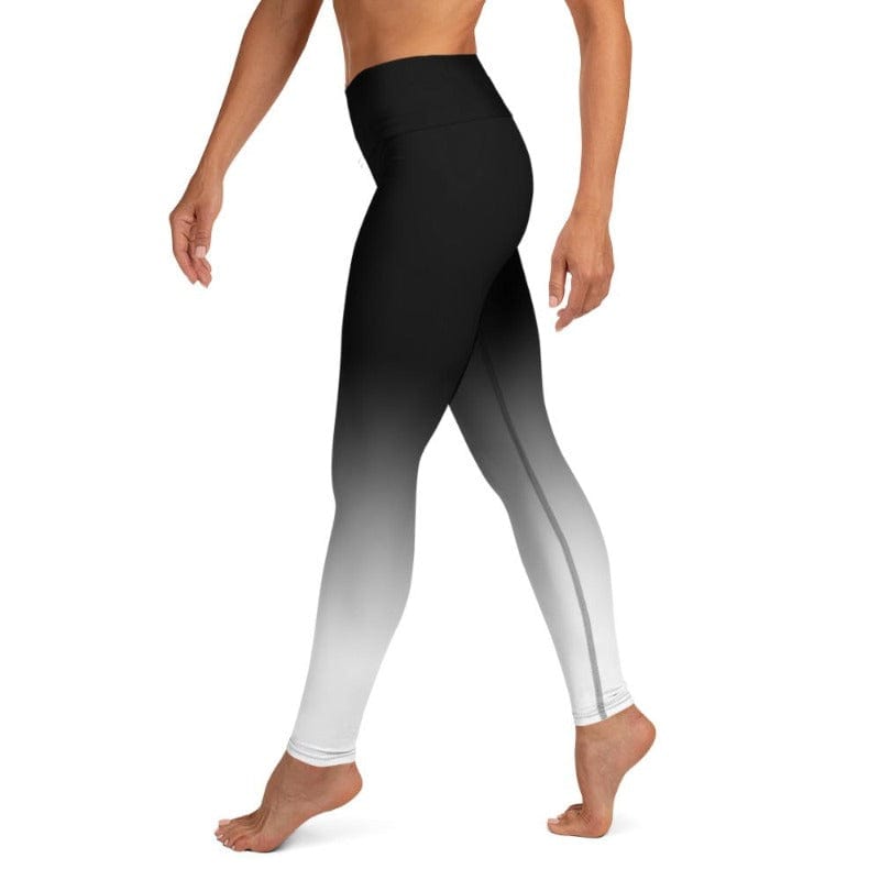 Black & White Ombre High Waist Leggings