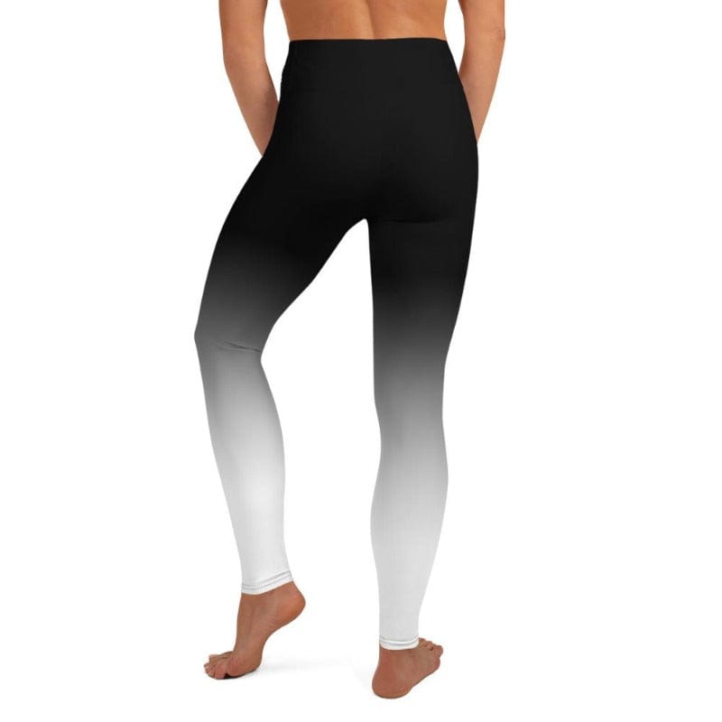 Black &amp; White Ombre High Waist Leggings