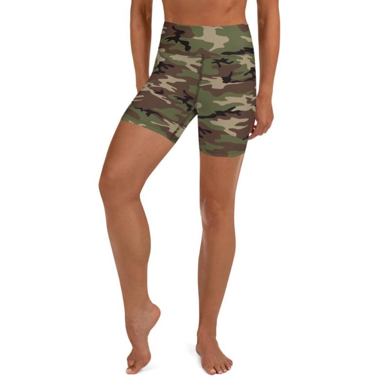 Camo High Waist Shorts