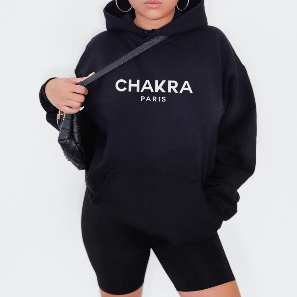 Chakra Paris Black Hoodie