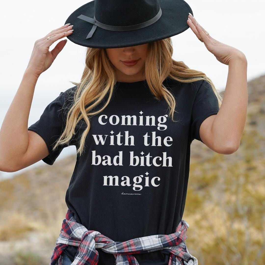 Karmavore Coming With The Bad B*tch Magic Premium Tee Black / S