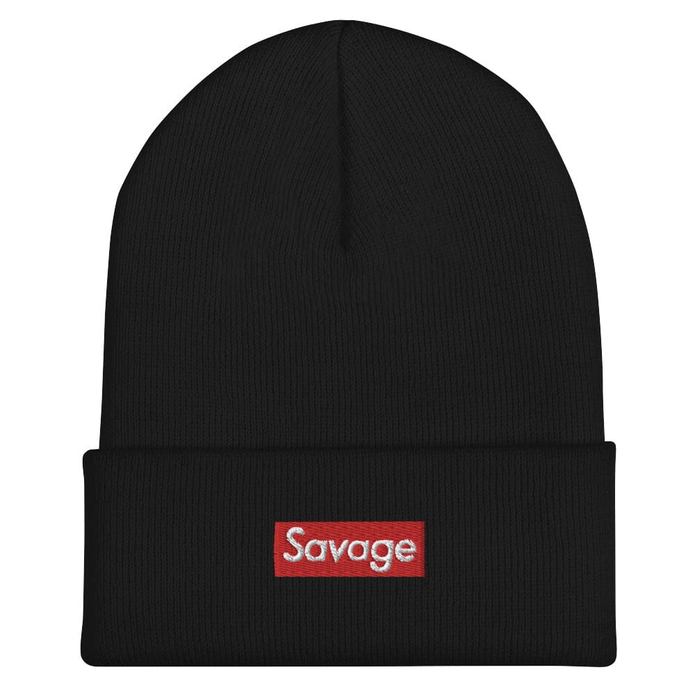 Savage Black Beanie