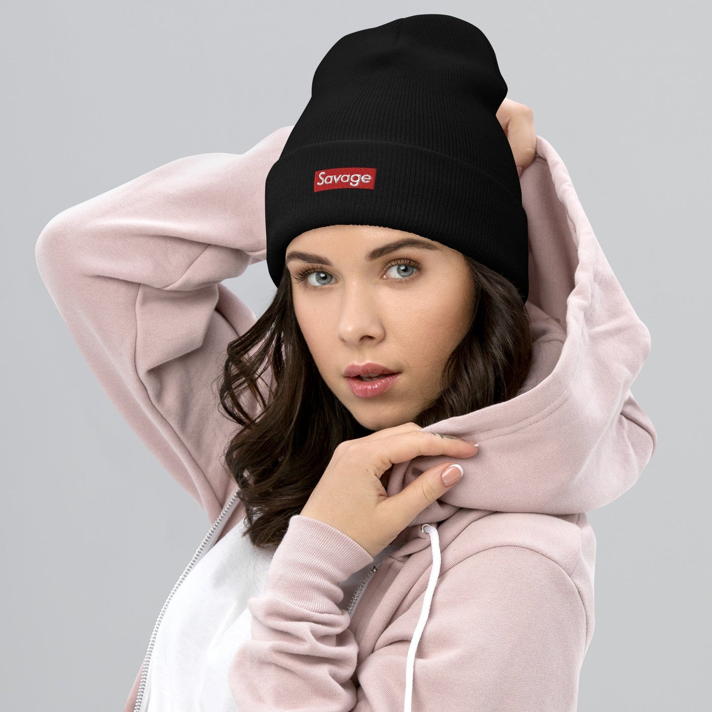 Savage Black Beanie