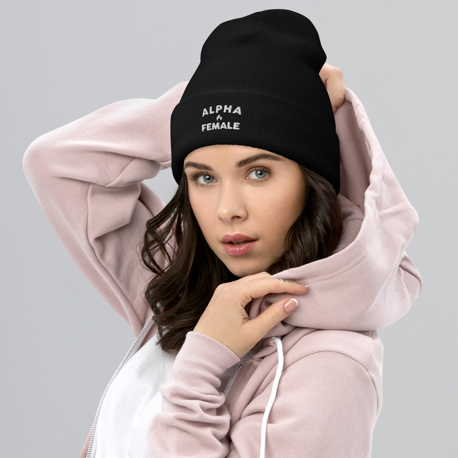 Alpha Female Black Beanie
