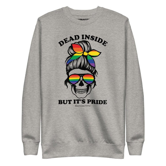 Karmavore Dead Inside But It's Pride Zen Sweatshirt Grey / S