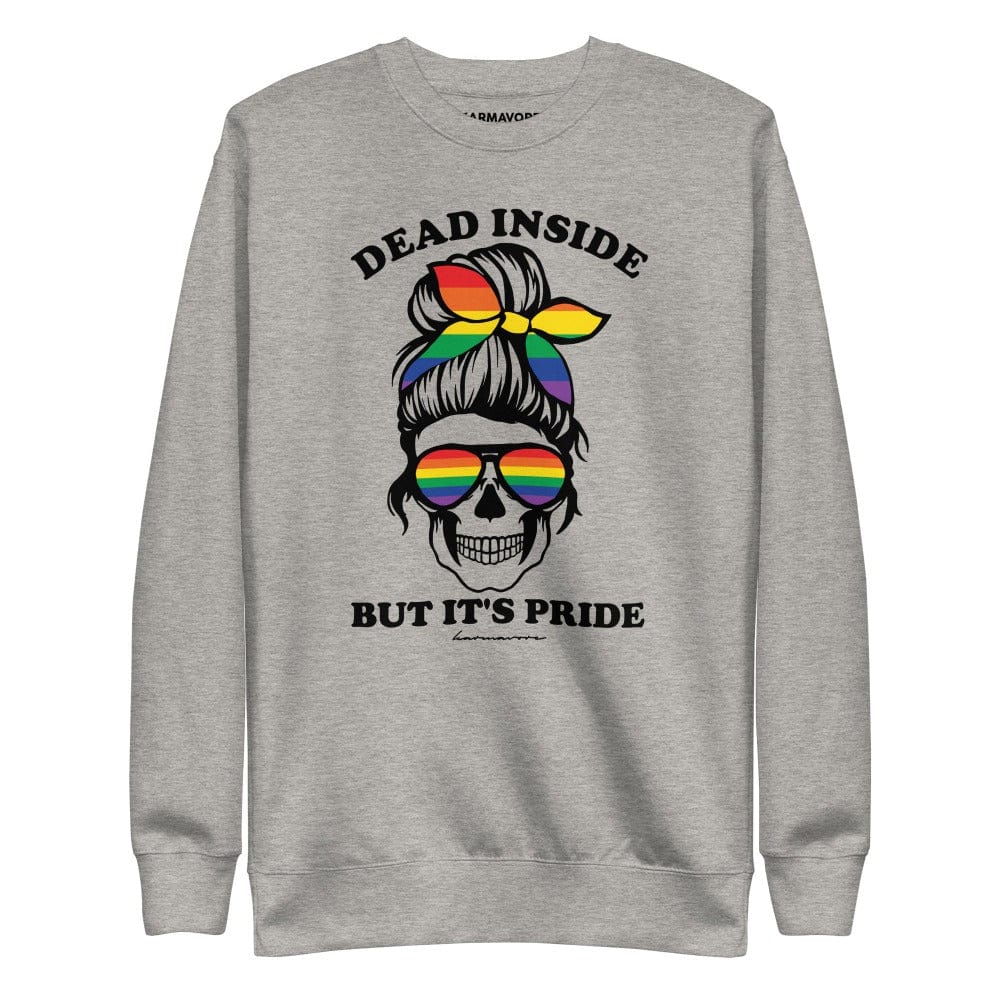 Karmavore Dead Inside But It&#39;s Pride Zen Sweatshirt Grey / S