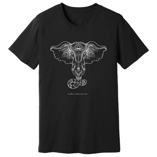 Karmavore Elephant Mandala Premium Tee Black / S
