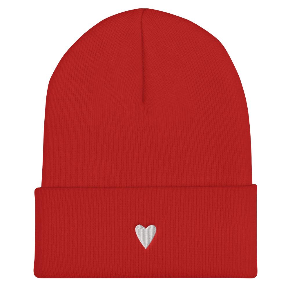 Heart Red Beanie