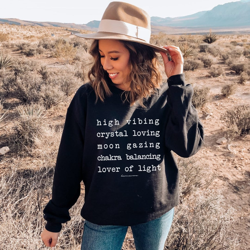 High Vibing Lover Of Light Zen Sweatshirt - Karmavore