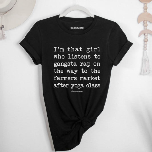Karmavore I'm That Girl Premium Tee Black / S
