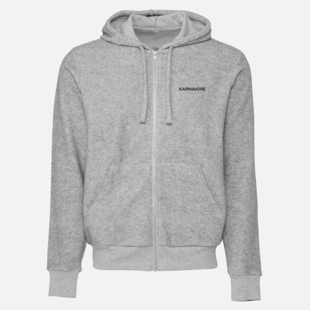 Karmavore Grey Icon Hoodie