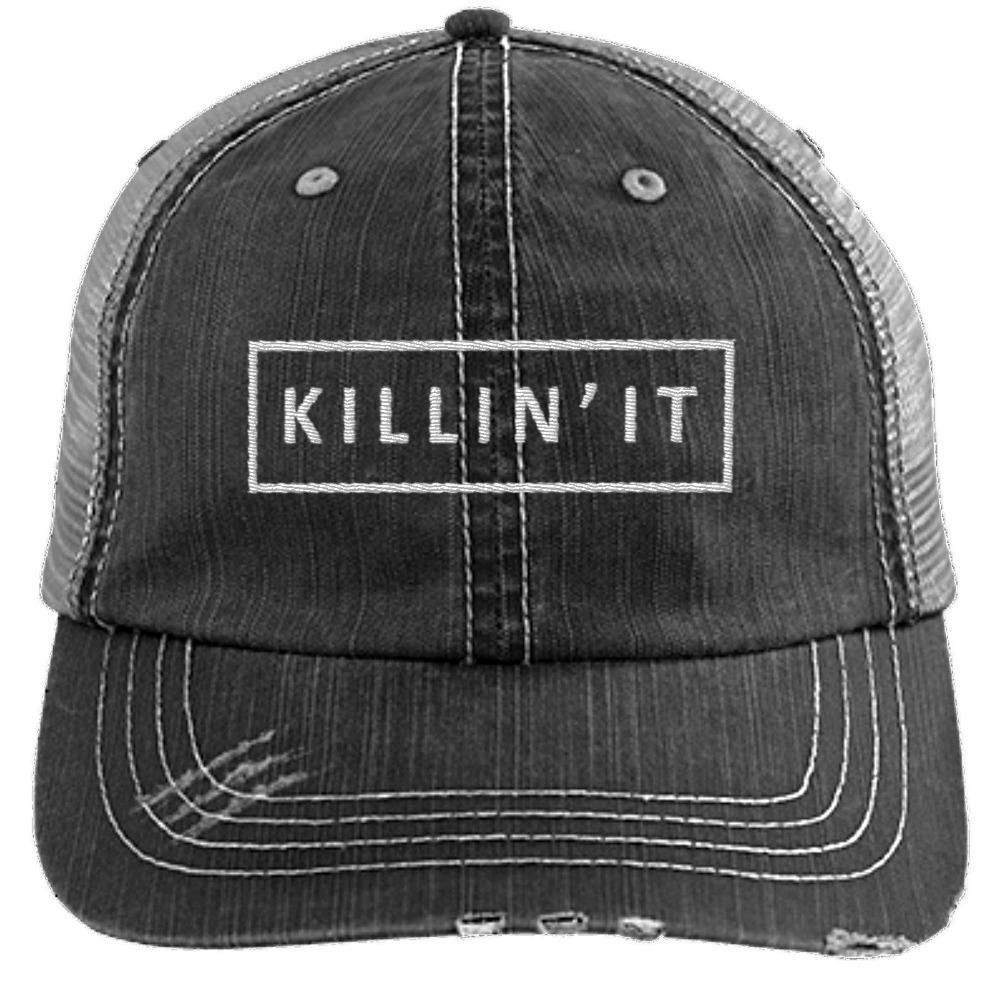 killing it grey trucker hat