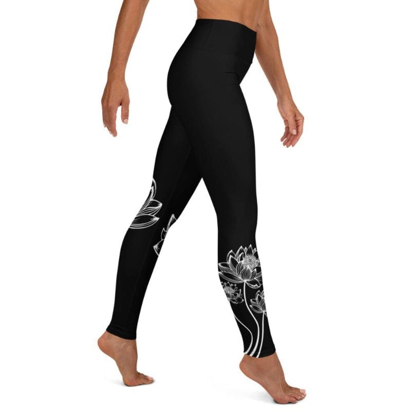 Lotus Black High Waist Leggings