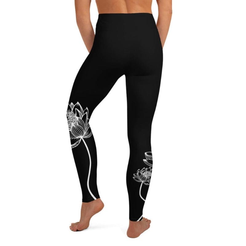 Lotus Black High Waist Leggings