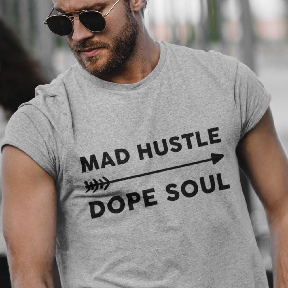 Karmavore Mad Hustle Dope Soul Premium Tee Heather Grey / S