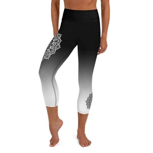 Mandala Ombre High Waist Capris