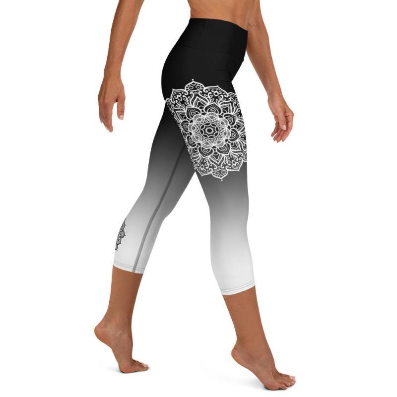 Mandala Ombre High Waist Capris