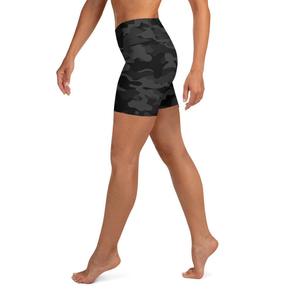 Karmavore Midnight Camo High Waist Shorts