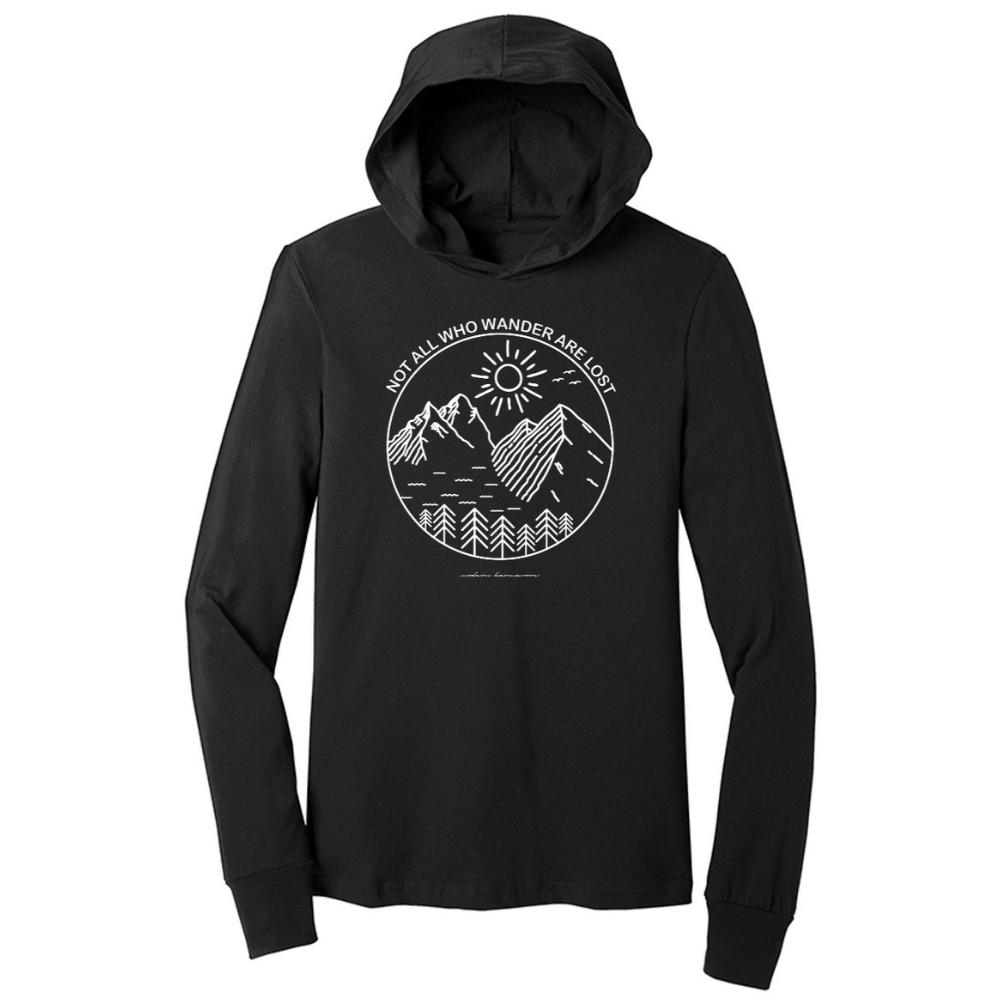 Not All Who Wander Are Lost Black Hoodie