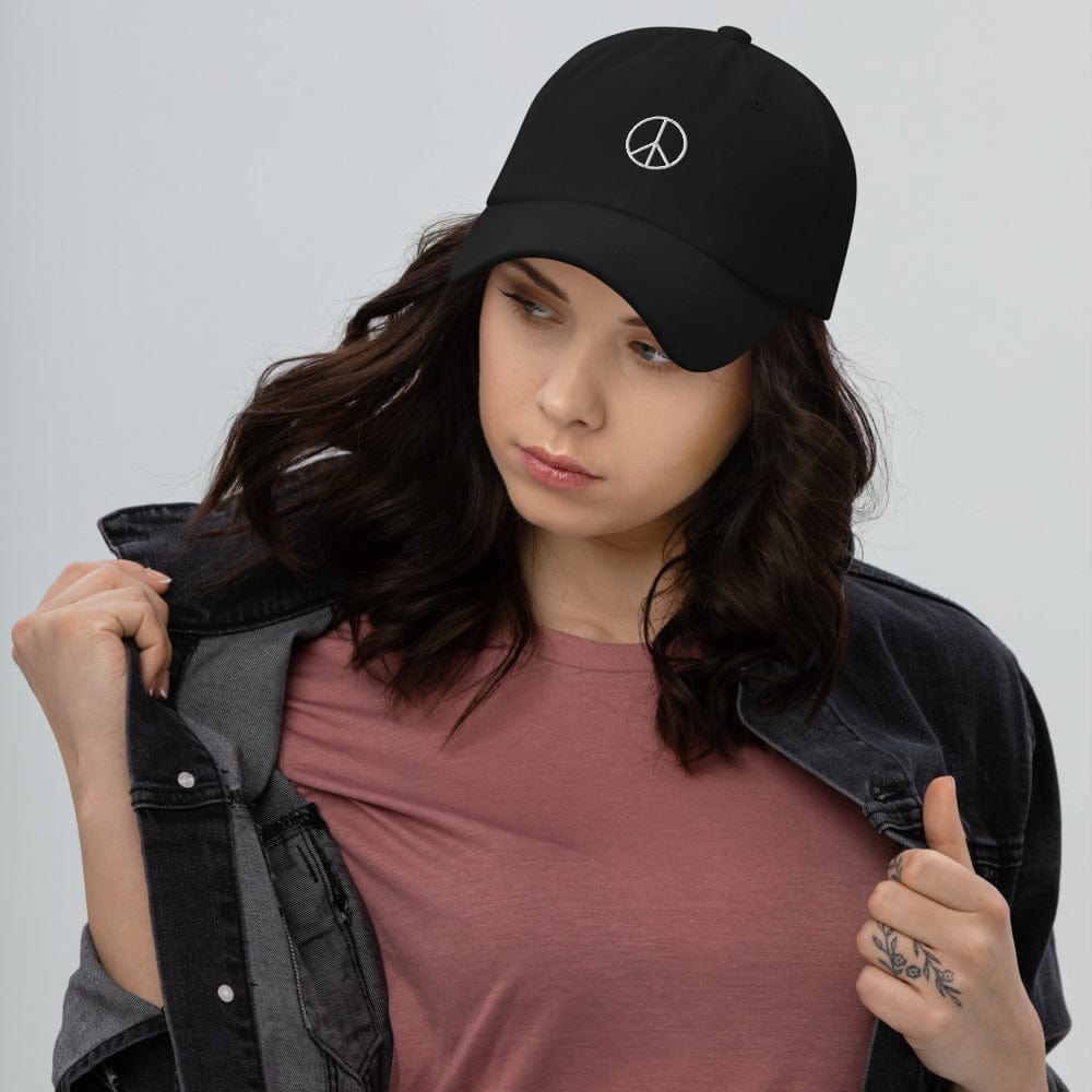 Karmavore Peace Dad Hat Black