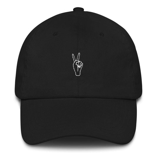 Karmavore Peace Dad Hat Black