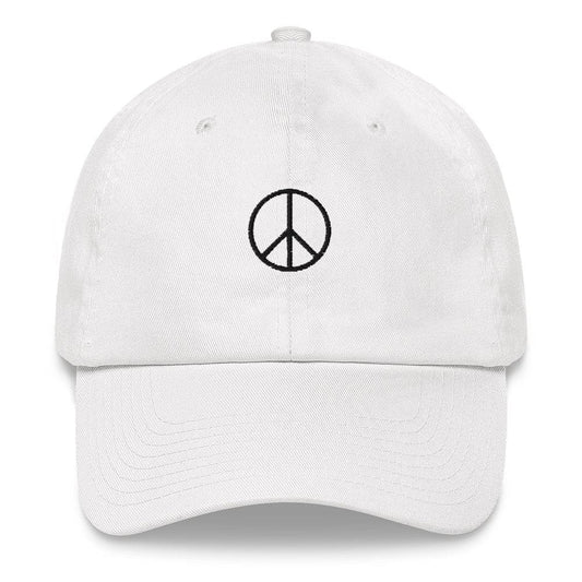 Karmavore Peace Dad Hat White